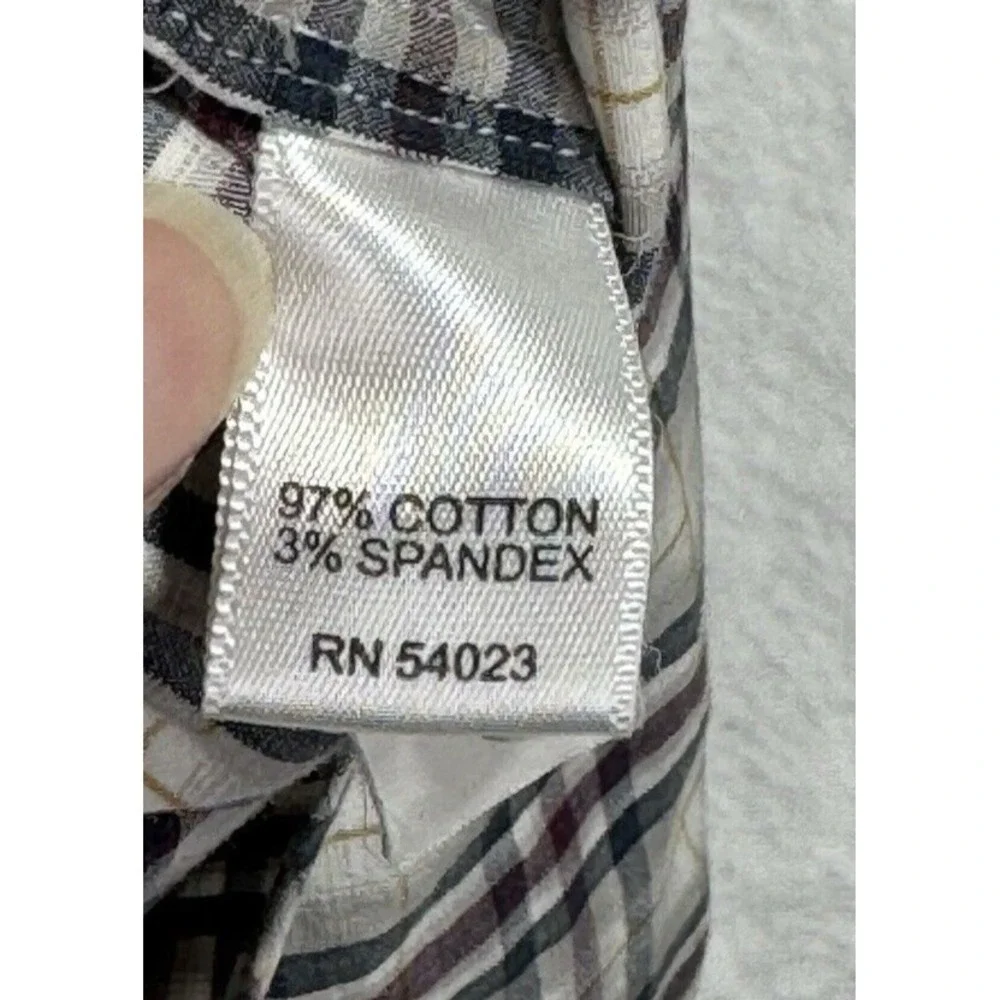 Banana Republic Plaid Button Down‎ Shirt Mens M Long Sleeve Cotton Blend Casual
